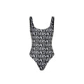 Versace All-Over Logo One-Piece Swimsuit