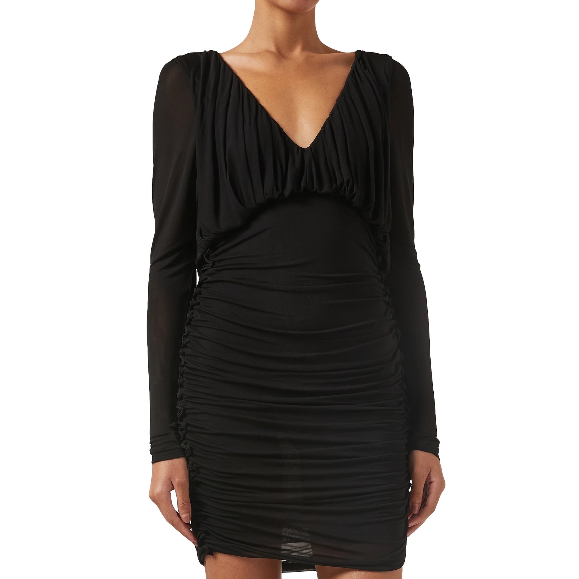 Saint Laurent Mini Draped Dress