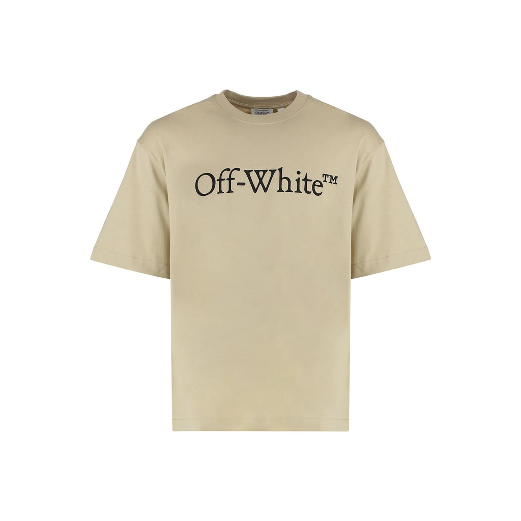 Off-White Cotton Crew-neck T-shirt