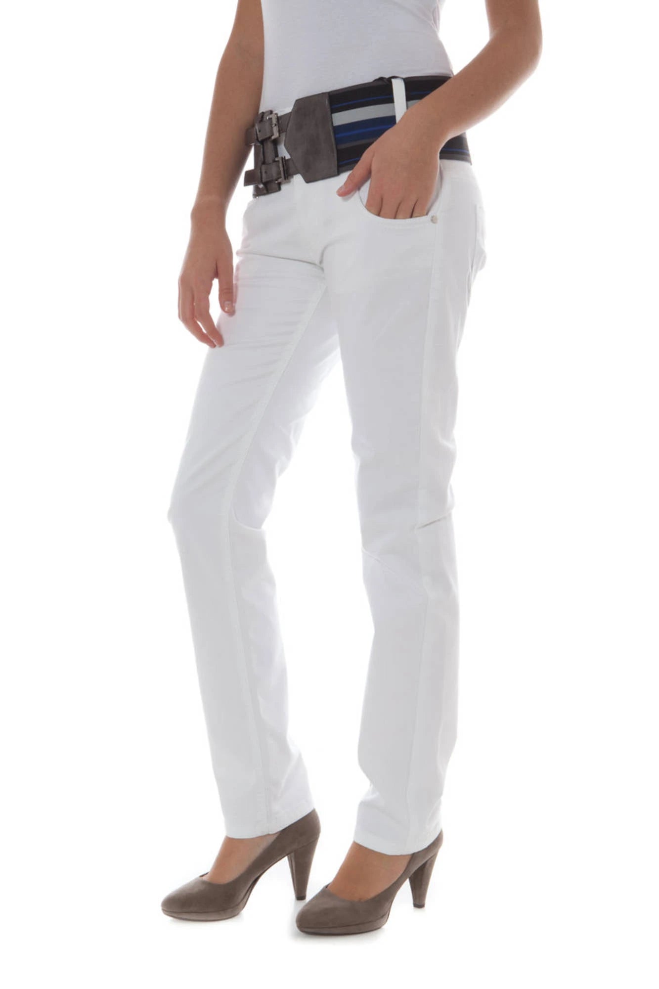 PHARD WHITE WOMAN TROUSERS