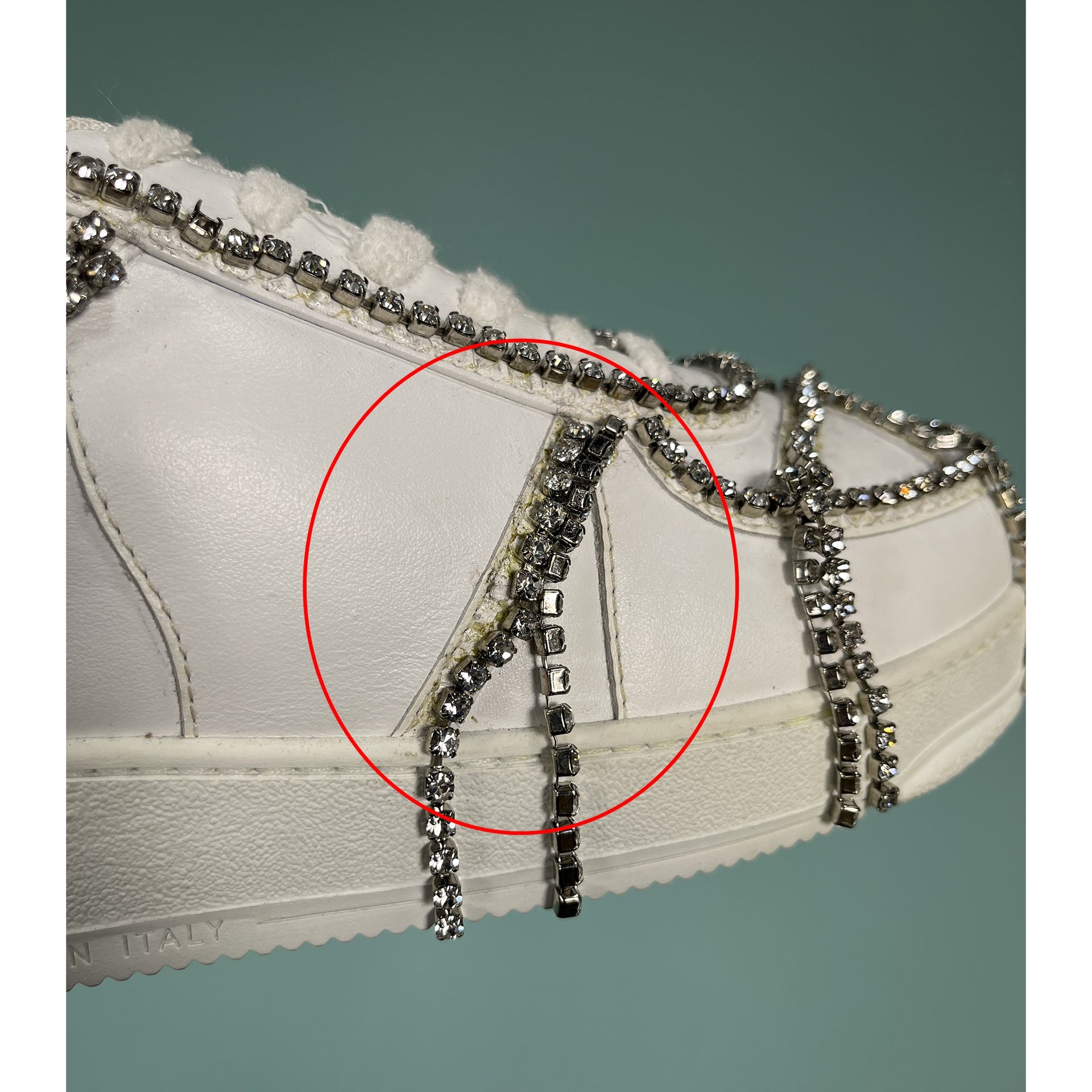 GCDS Crystal-Embellished Sneakers