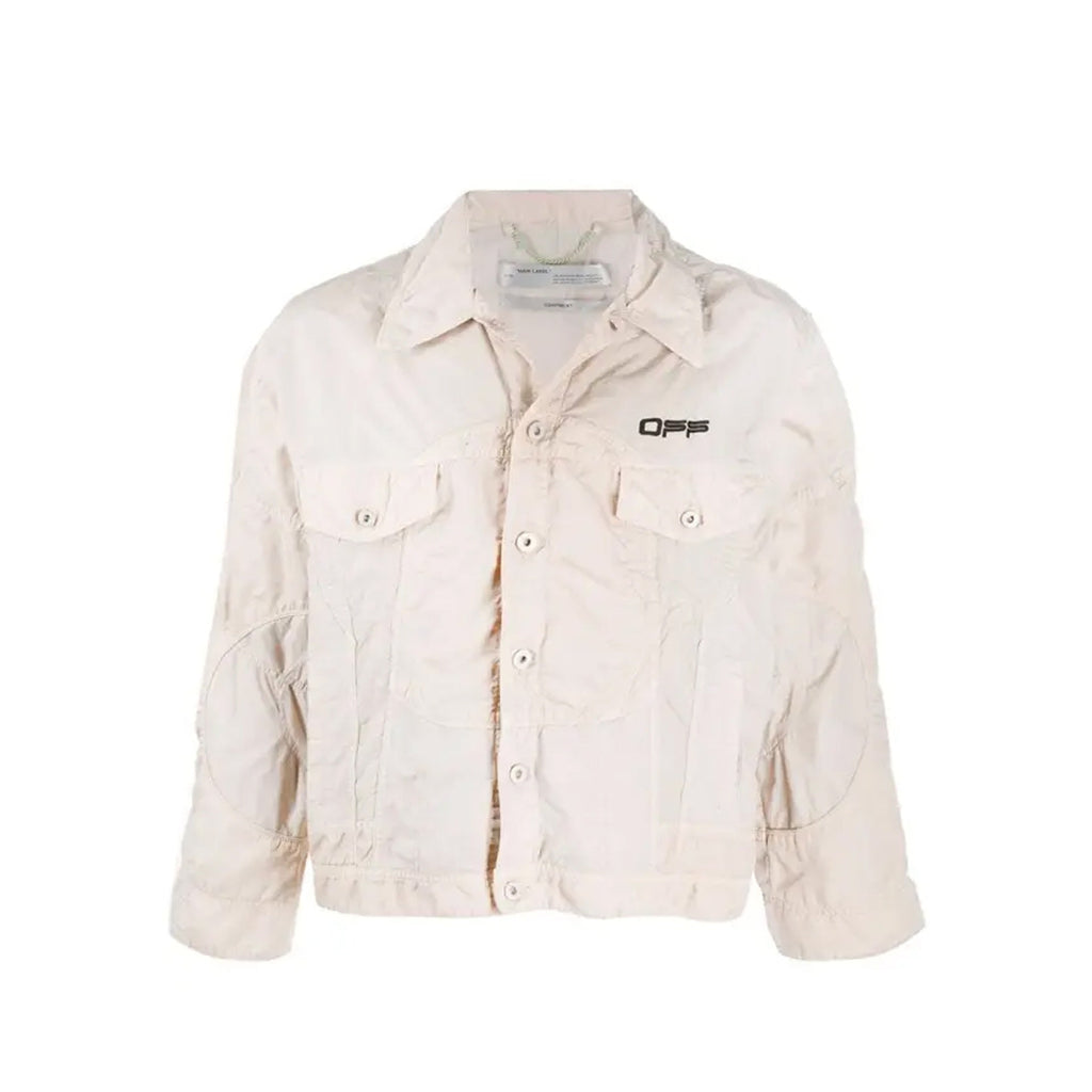Off-White Logo Windbreaker Bomber Jacket – Siebentaschen