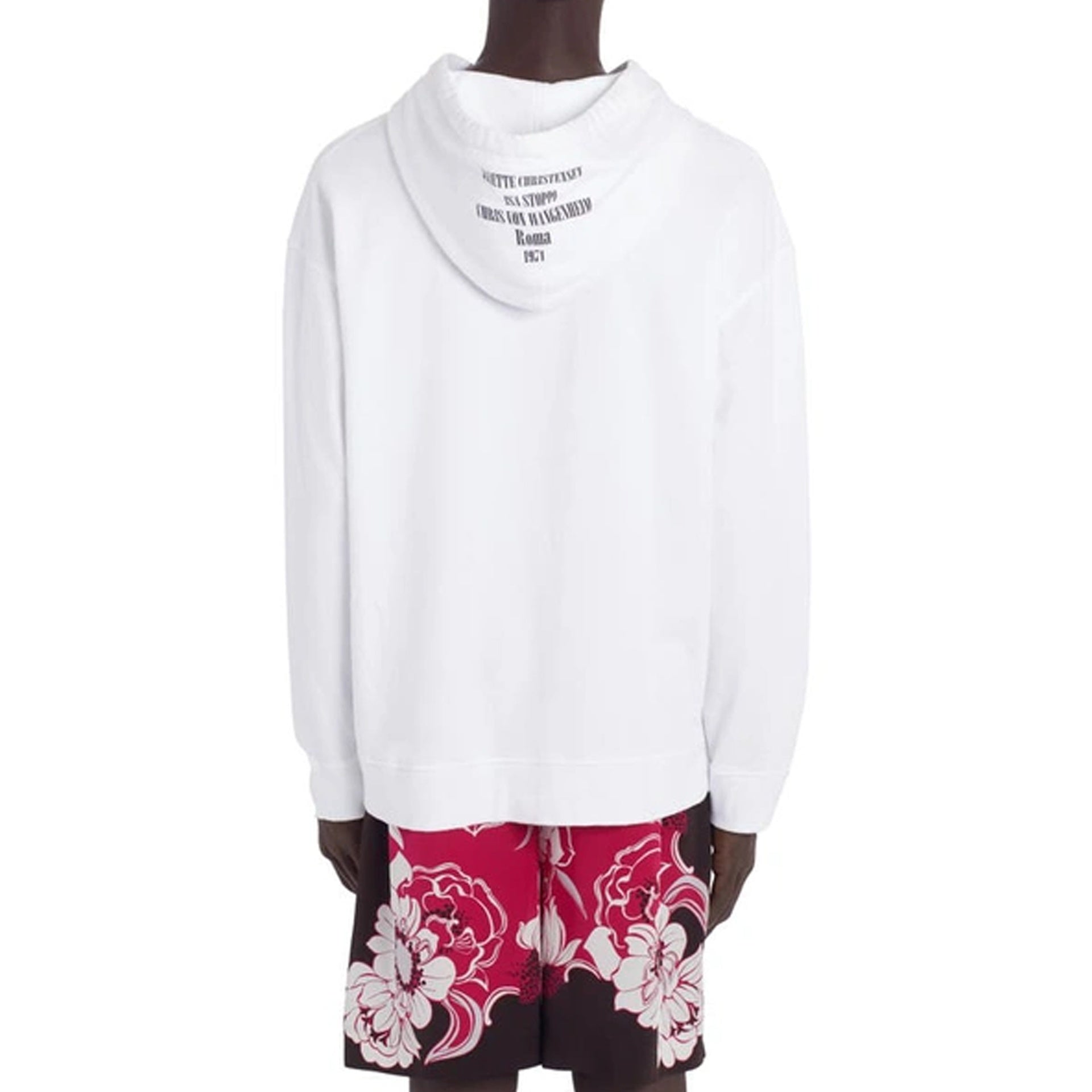 Valentino Archive 1971 Graphic-Print Hoodie Sweatshirt