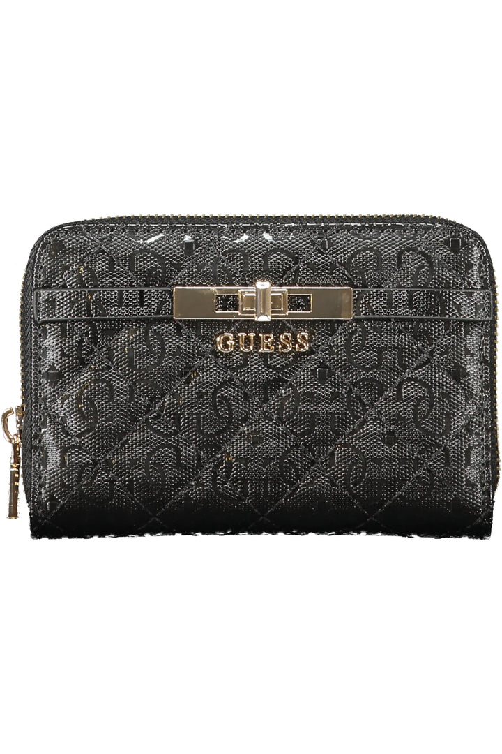GUESS JEANS WOMEN&#39;S BLACK WALLET