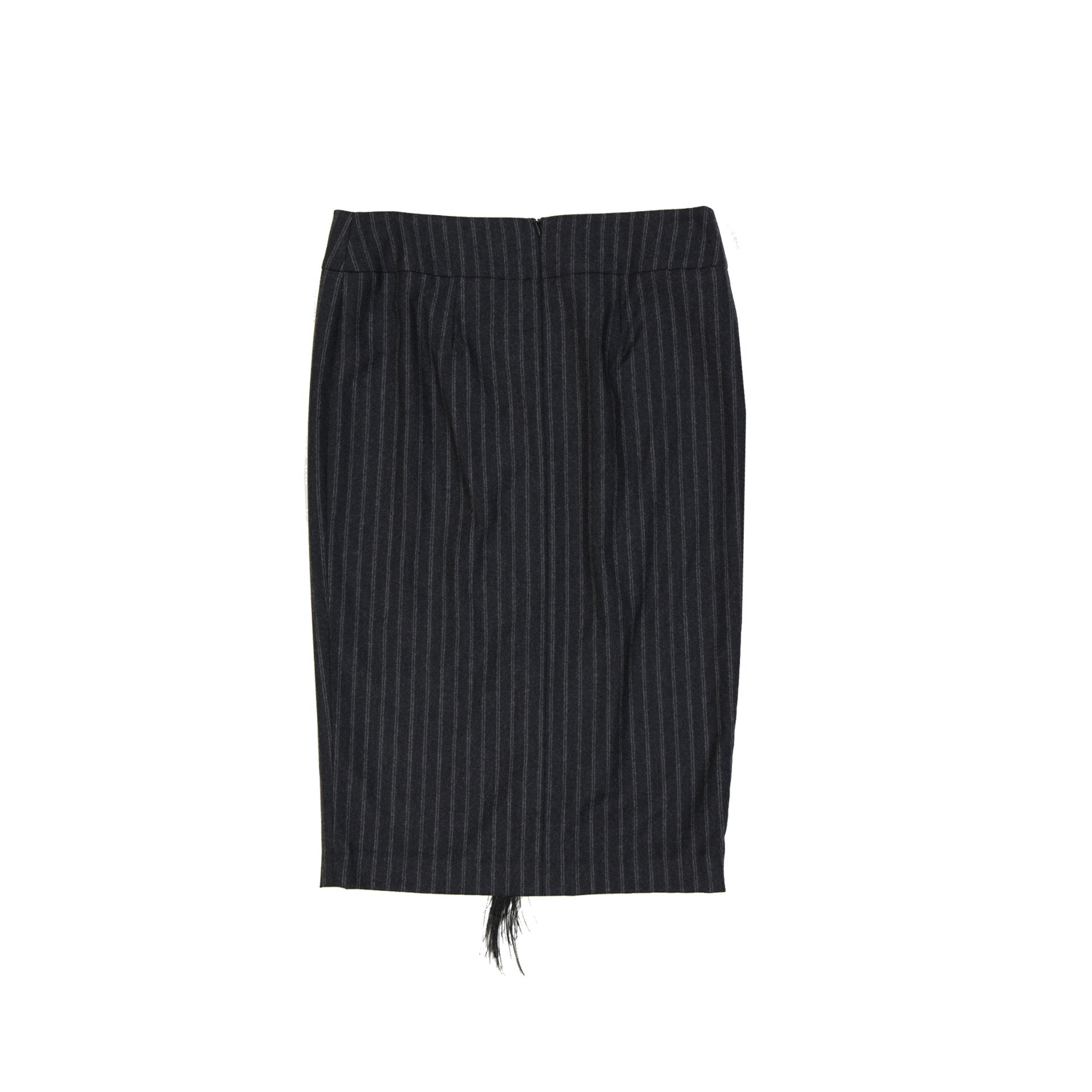 Brunello Cucinelli Wool Striped Skirt