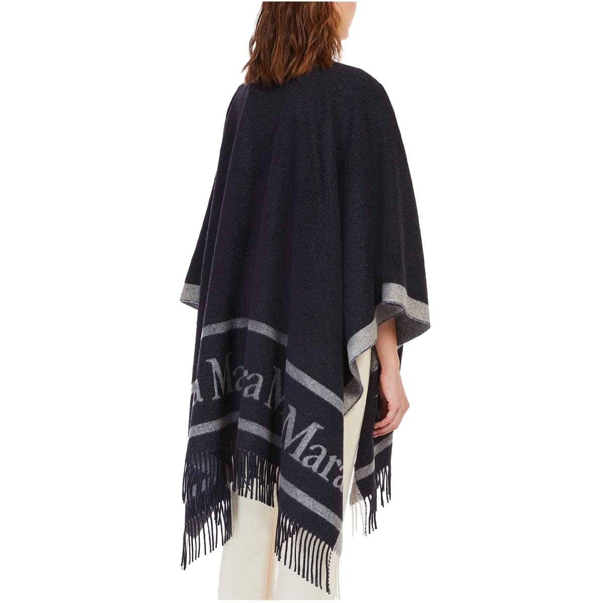 Max Mara Studio Pirania Wool Cape