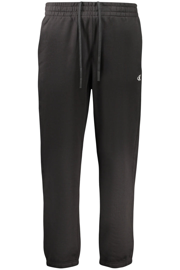 CALVIN KLEIN MEN&#39;S BLACK LONG TRACKSUIT PANTS