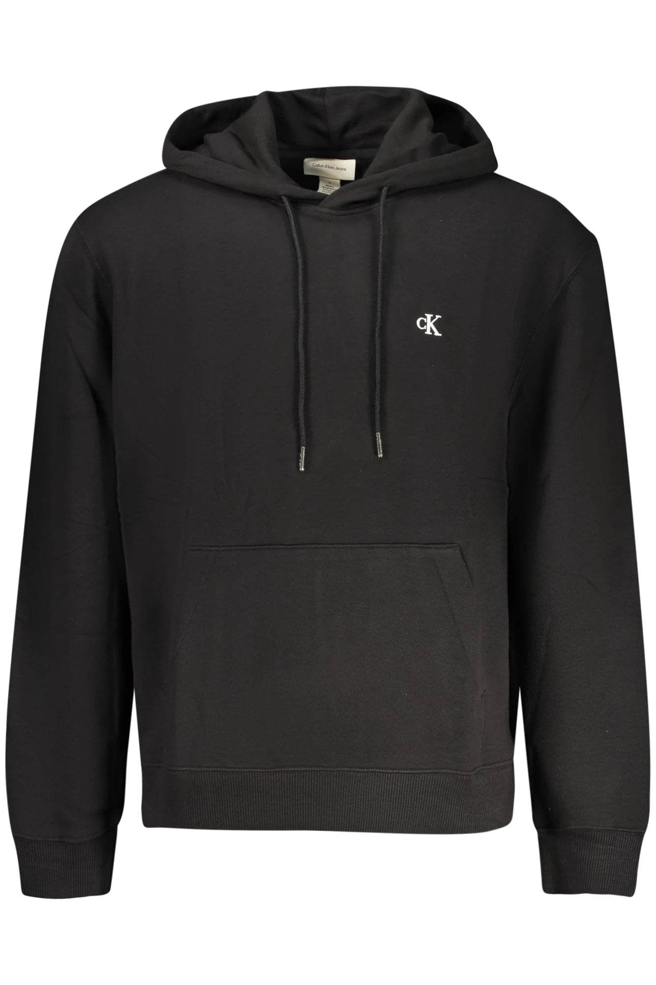 CALVIN KLEIN MEN&#39;S BLACK ZIP-UP SWEATSHIRT