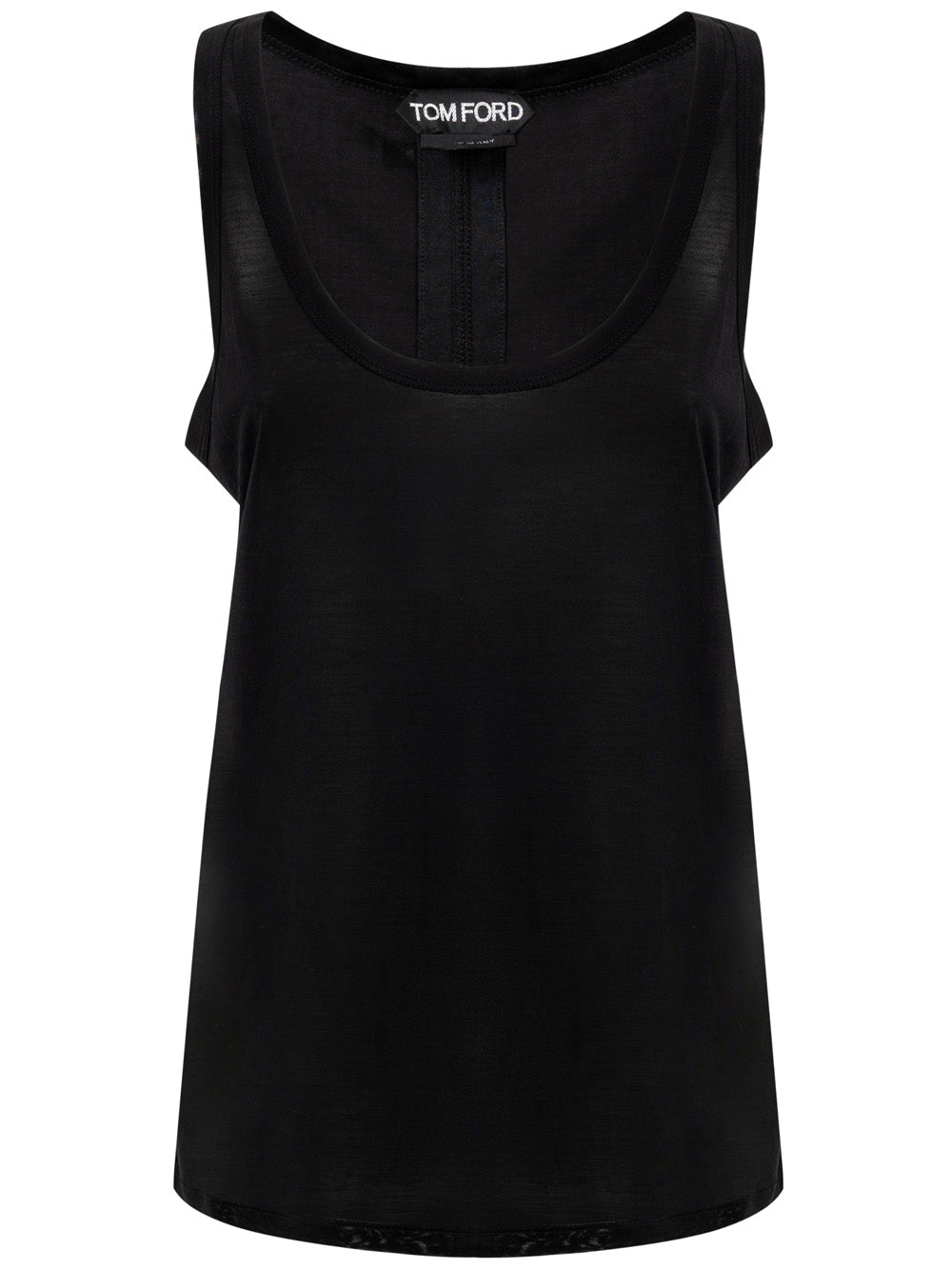 Tom Ford black silk sleeveless top