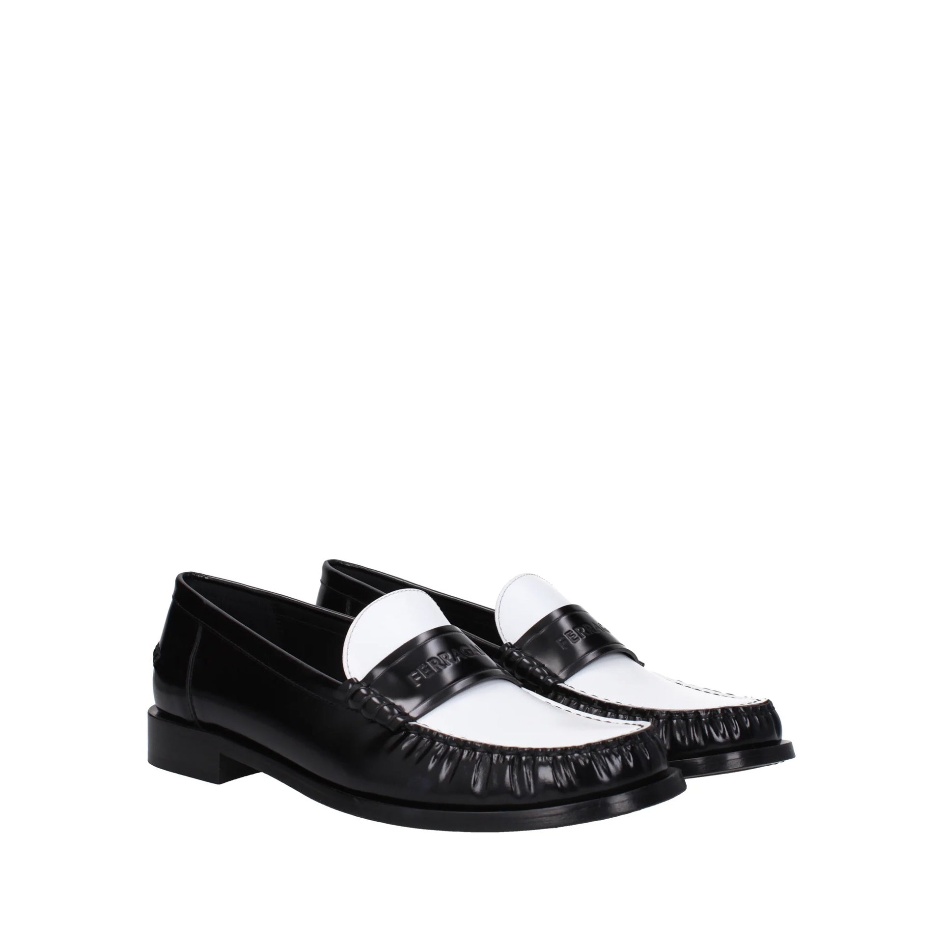 Salvatore Ferragamo Irina Leather Loafers - WOMEN SHOES - SALVATORE FERRAGAMO - Tluxy New