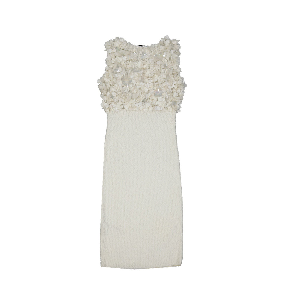 Blumarine Flower-Applique Mini Dress