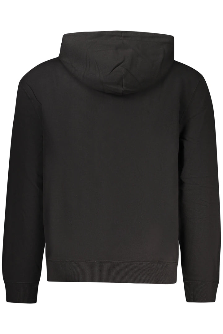 CALVIN KLEIN MEN&#39;S BLACK ZIP-UP SWEATSHIRT