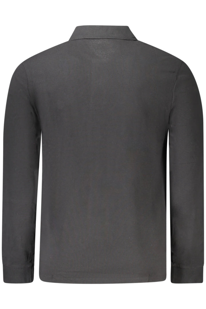TIMBERLAND MEN&#39;S LONG-SLEEVE POLO SHIRT BLACK