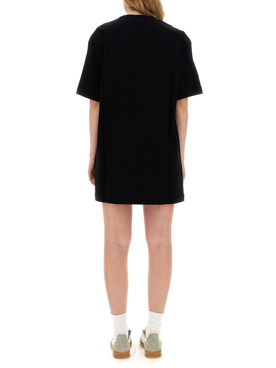 msgm BRUSHED LOGO DRESS