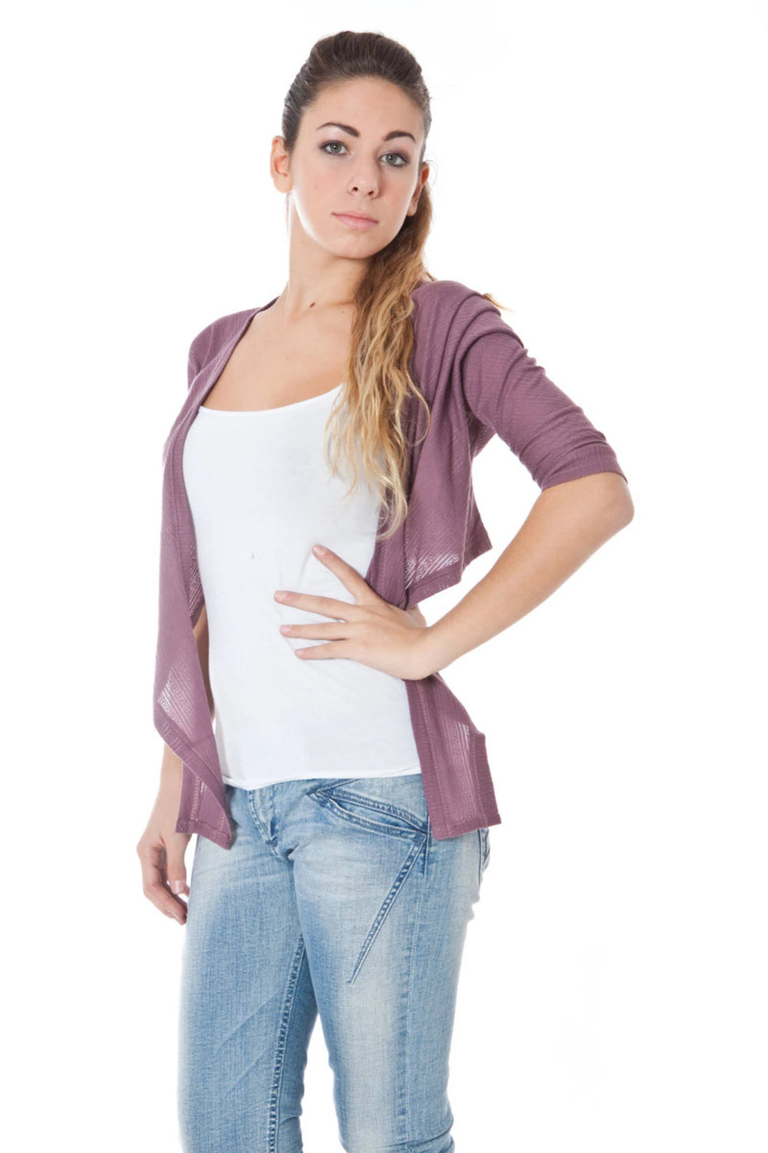 PHARD SHRUG LONG SLEEVES PINK WOMAN