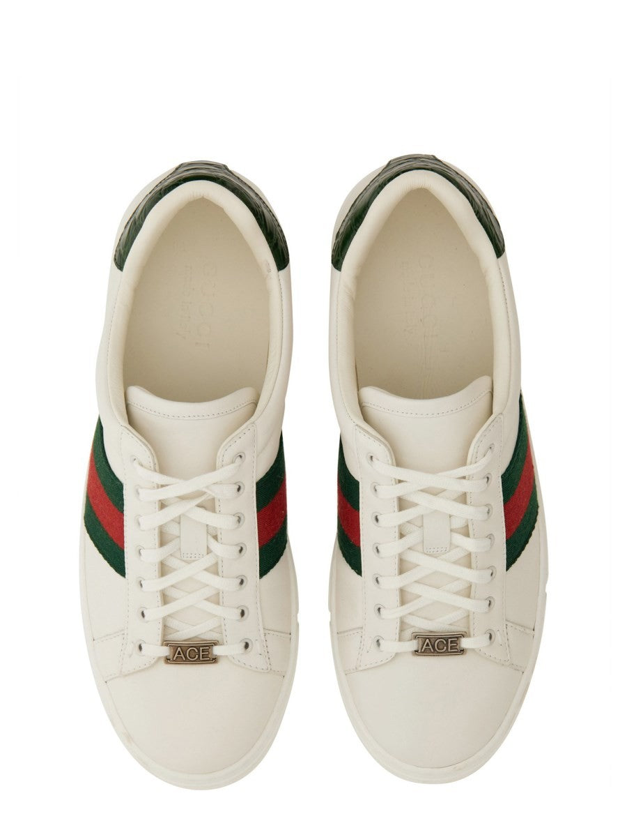 Gucci "ACE" SNEAKER WITH WEB DETAIL