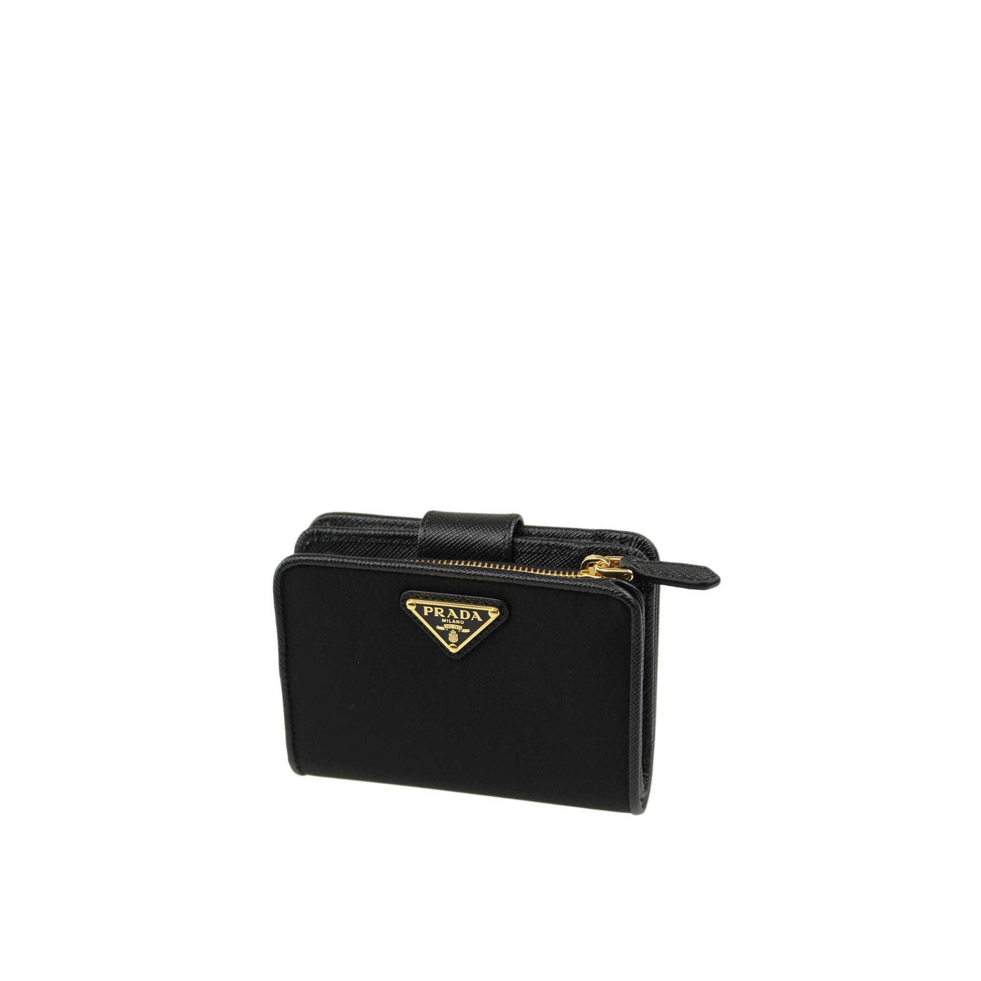 Prada Nylon and Leather French Wallet