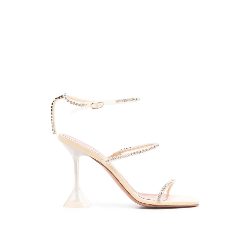 Amina Muaddi Gilda 105mm Sandals - WOMEN SHOES - AMINA MUADDI - Tluxy New