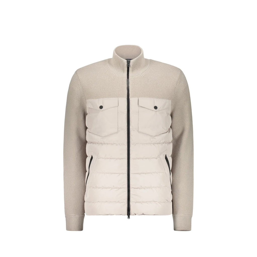 Herno Padded-Panel Knitted Jacket