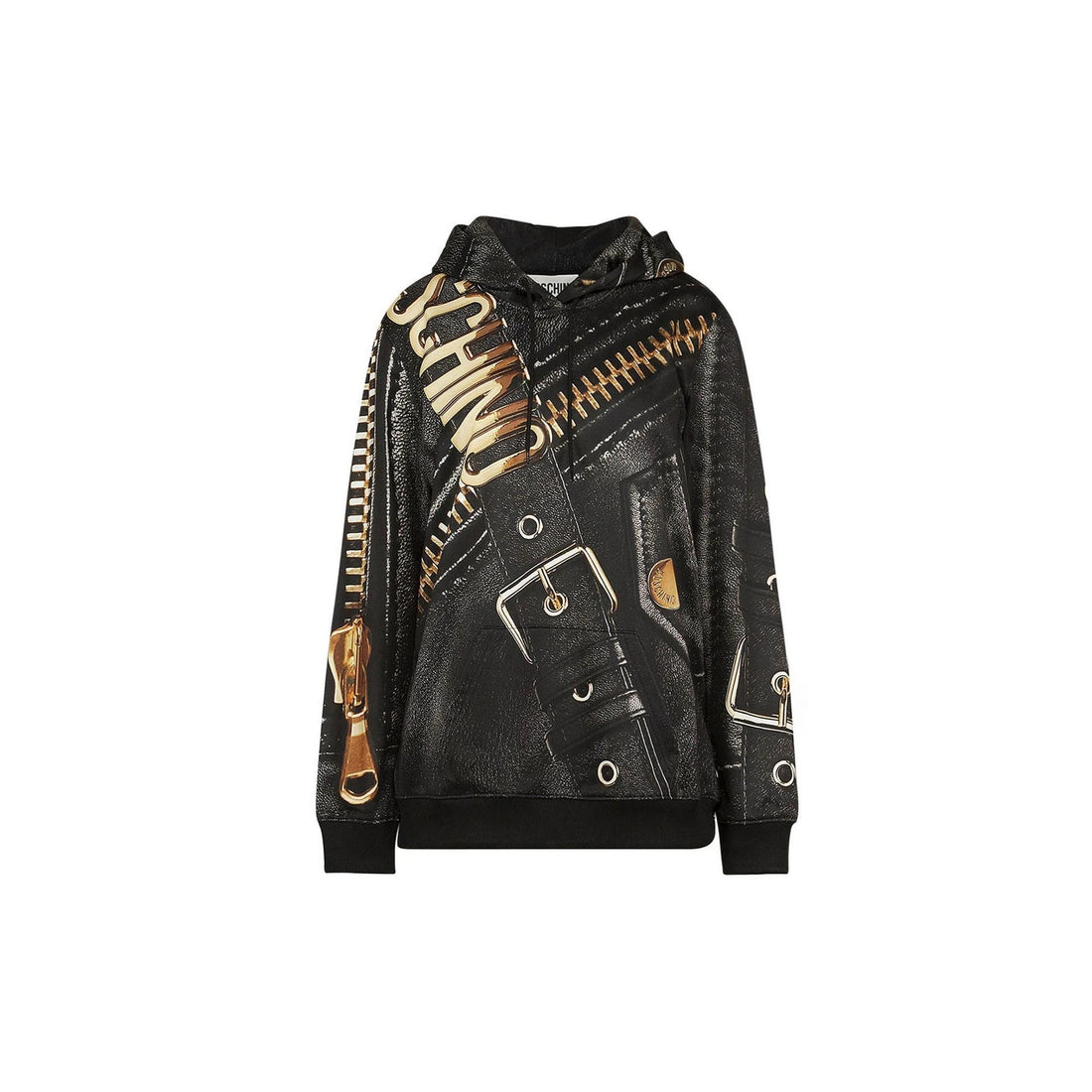 Moschino Marco Biker Hooded Sweatshirt