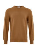 Gran Sasso Brown Fine Wool Crewneck Sweater