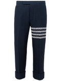 Thom Browne Blue Tweed Trousers