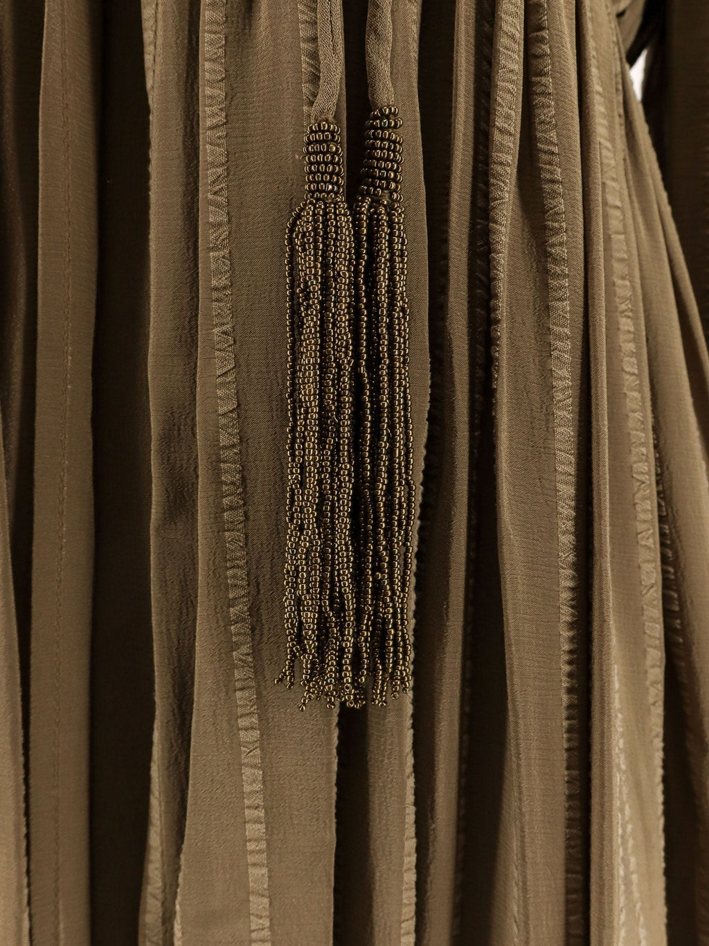 Pinko Allenatore georgette long dress with striped motif