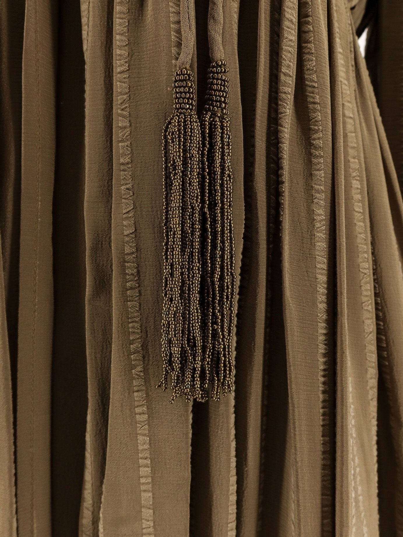 Pinko Allenatore georgette long dress with striped motif