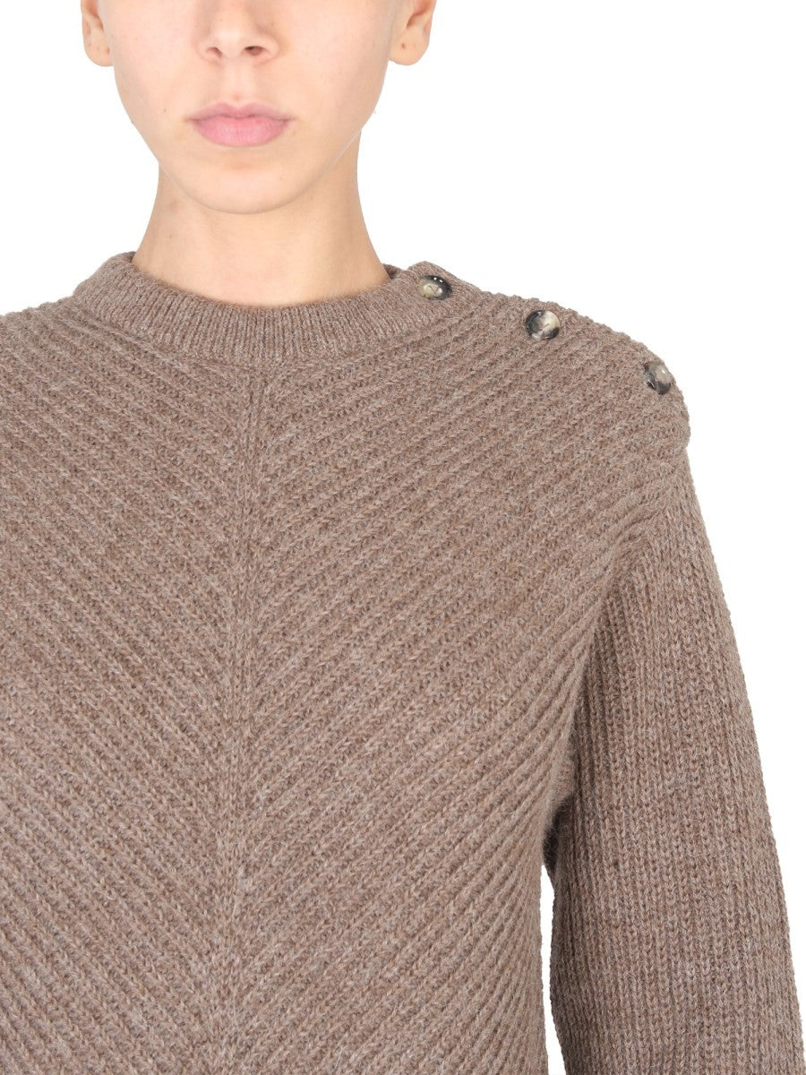 Bottega Veneta ALPACA KNIT WITH CHEVRON PATTERN