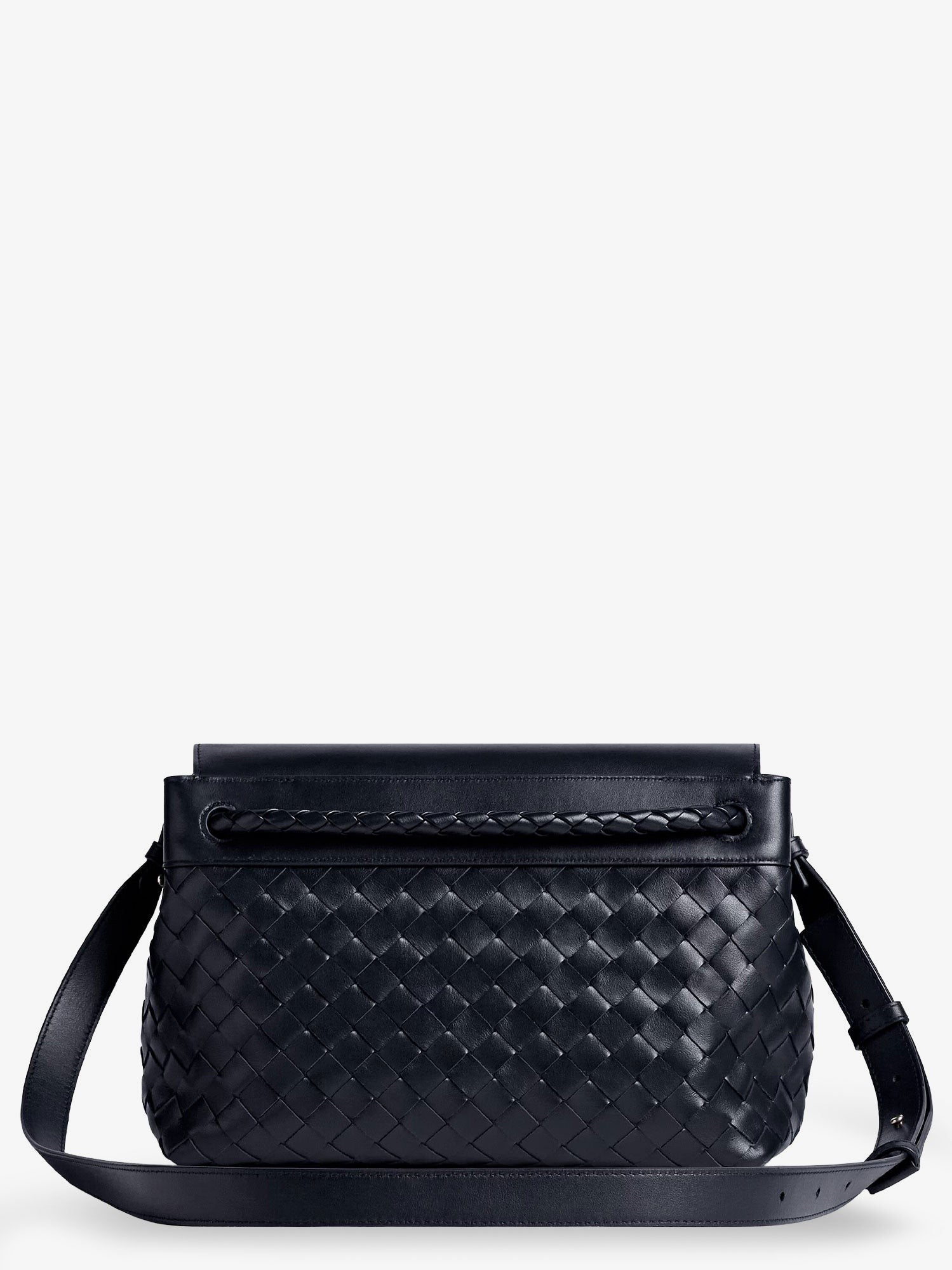 Bottega Veneta Andiamo Messenger shoulder bag in woven leather with Knot detail