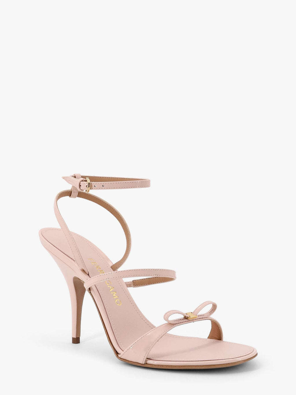 Ferragamo Ariel 95 patent leather sandals