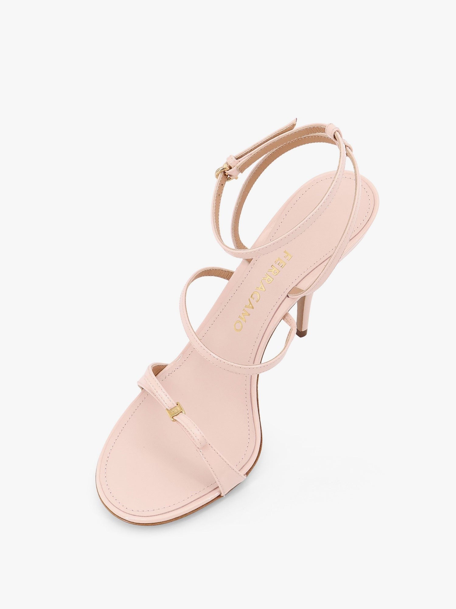 Ferragamo Ariel 95 patent leather sandals