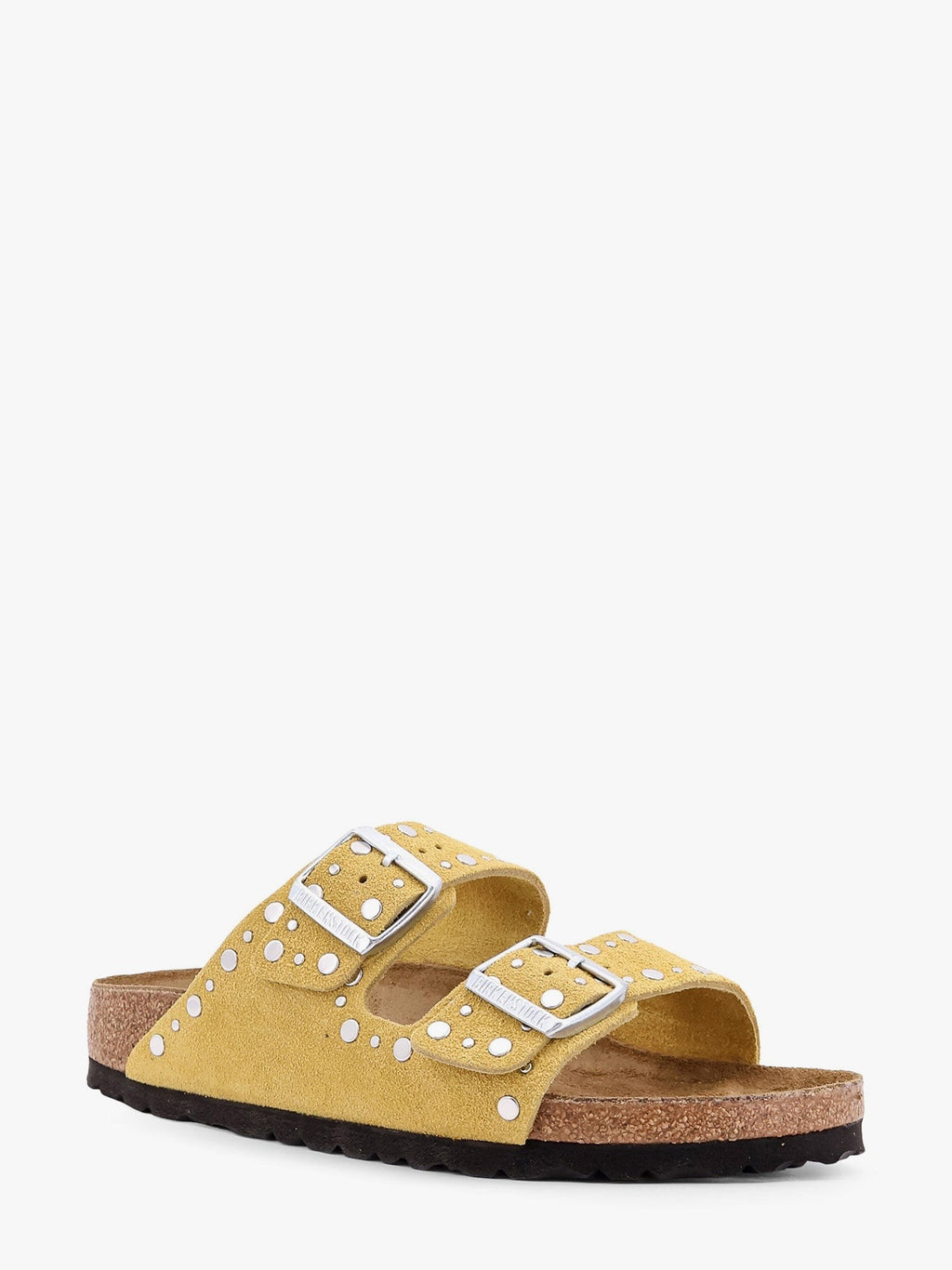 Birkenstock Arizona Rivet Border leather sandals with applied metal rivets