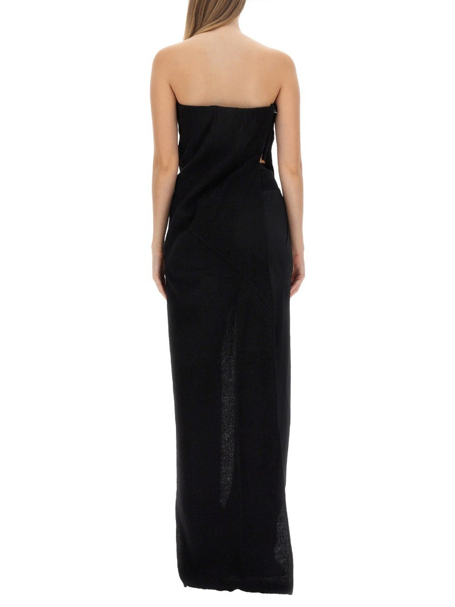 RICK OWENS ASYMMETRICAL LONG TOP