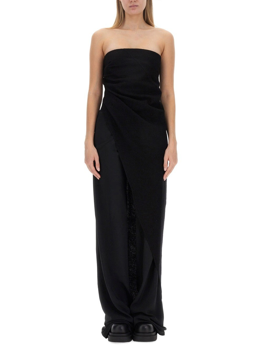 RICK OWENS ASYMMETRICAL LONG TOP