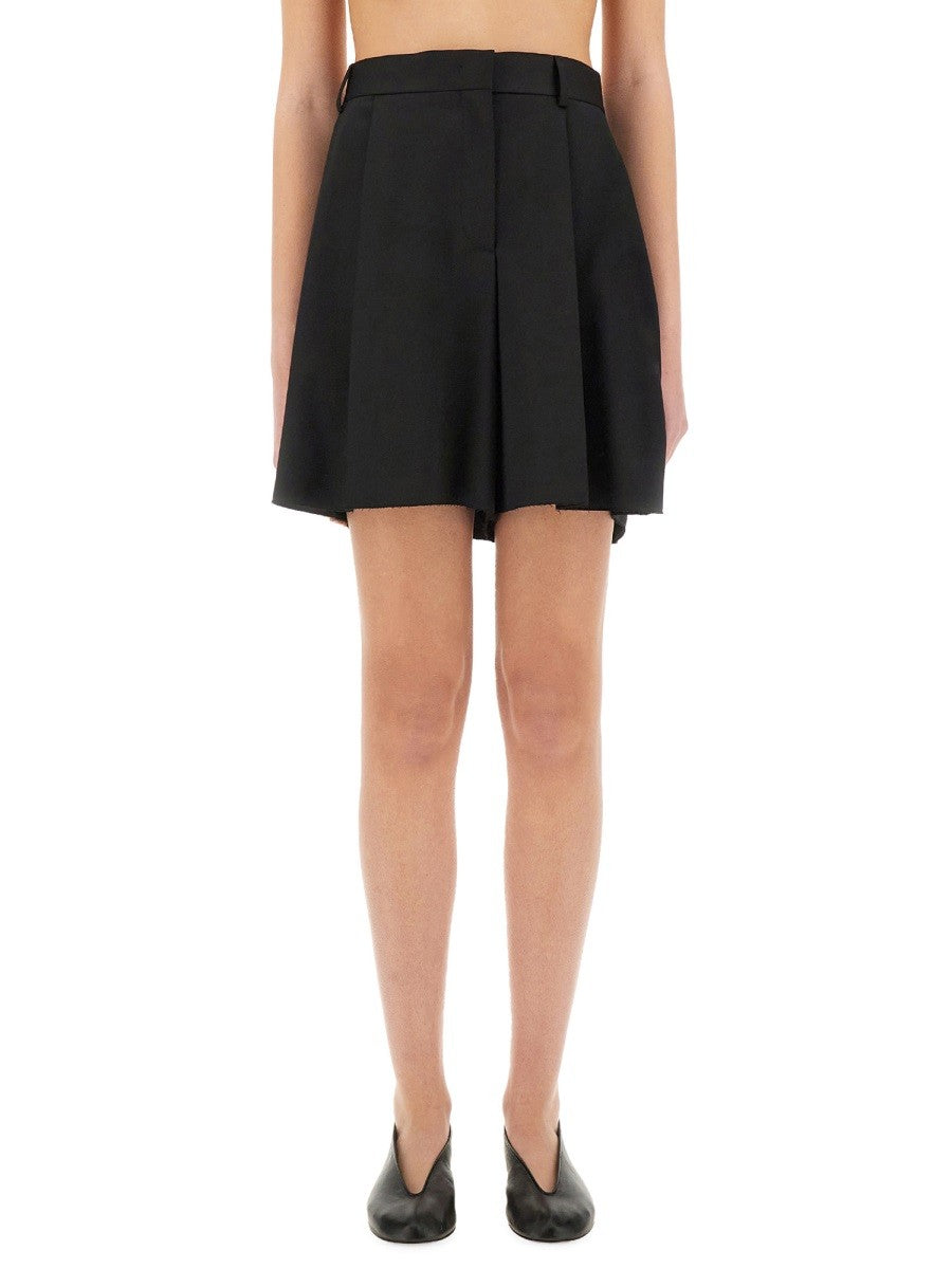 asymmetrical-wool-shorts