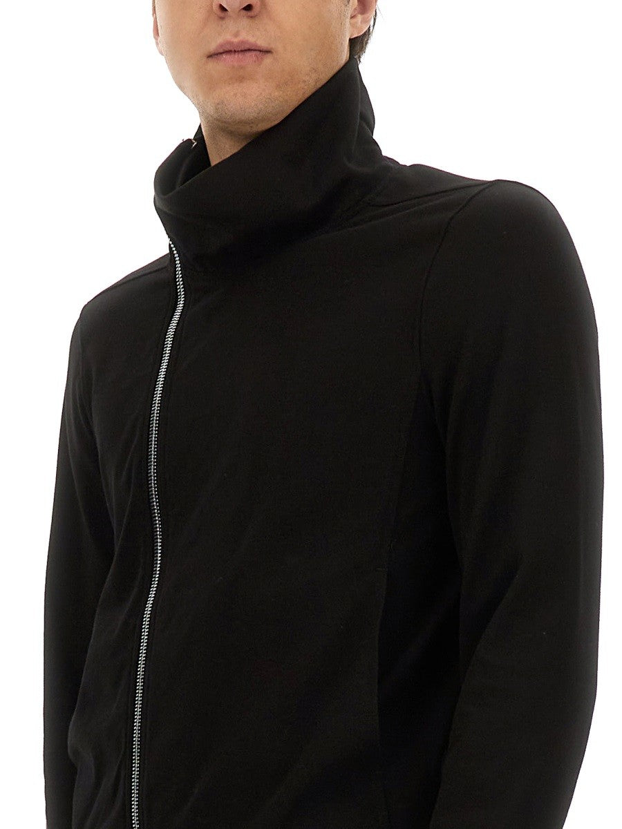 RICK OWENS ASYMMETRICAL ZIPPER SWEATSHIRT