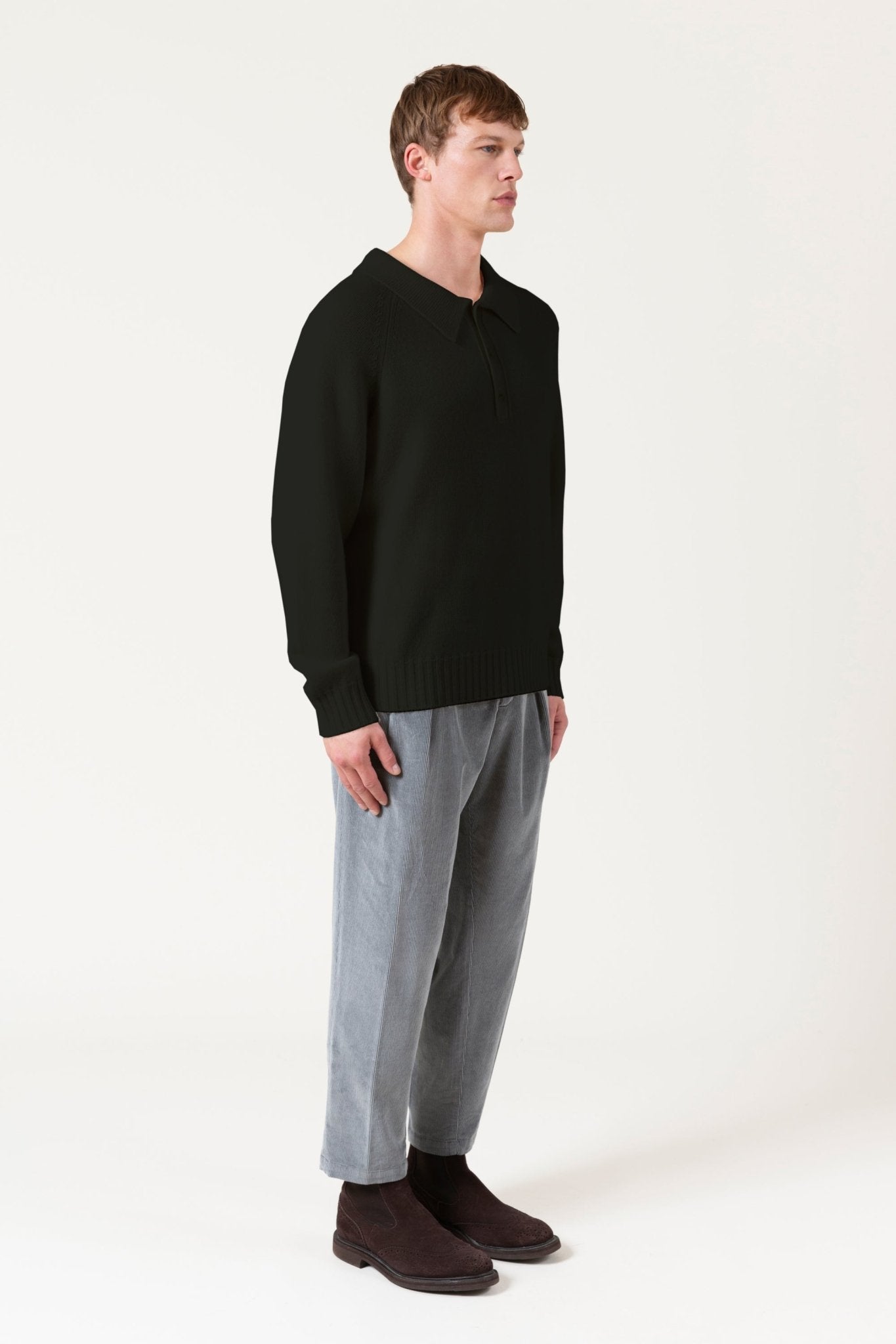 Maglia Polo Burton In Lana E Cashmere