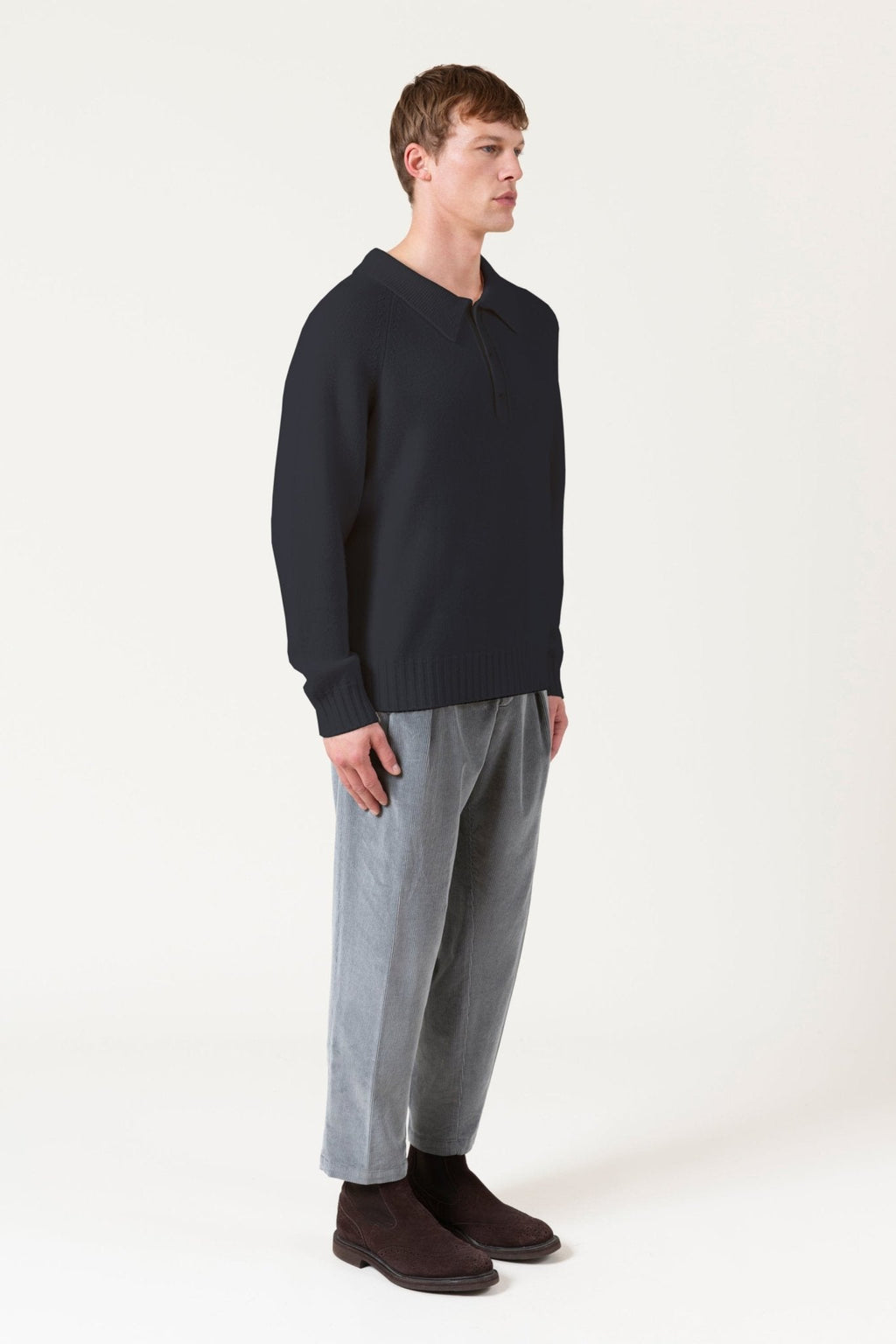 Maglia Polo Burton In Lana E Cashmere