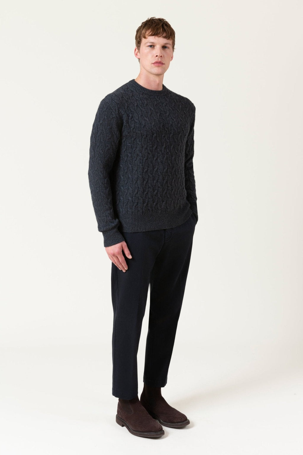 Maglia Fonda In Lana E Cashmere