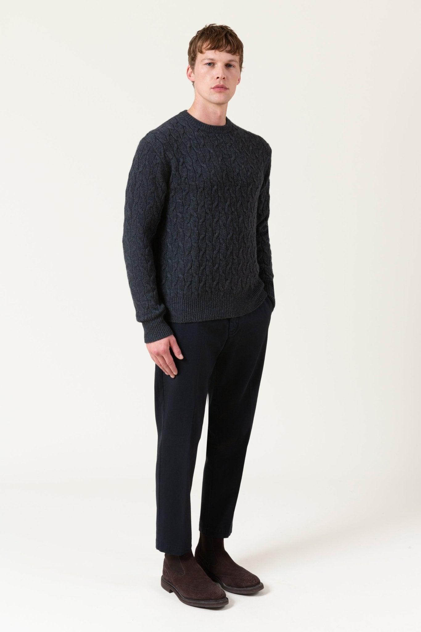 Maglia Fonda In Lana E Cashmere