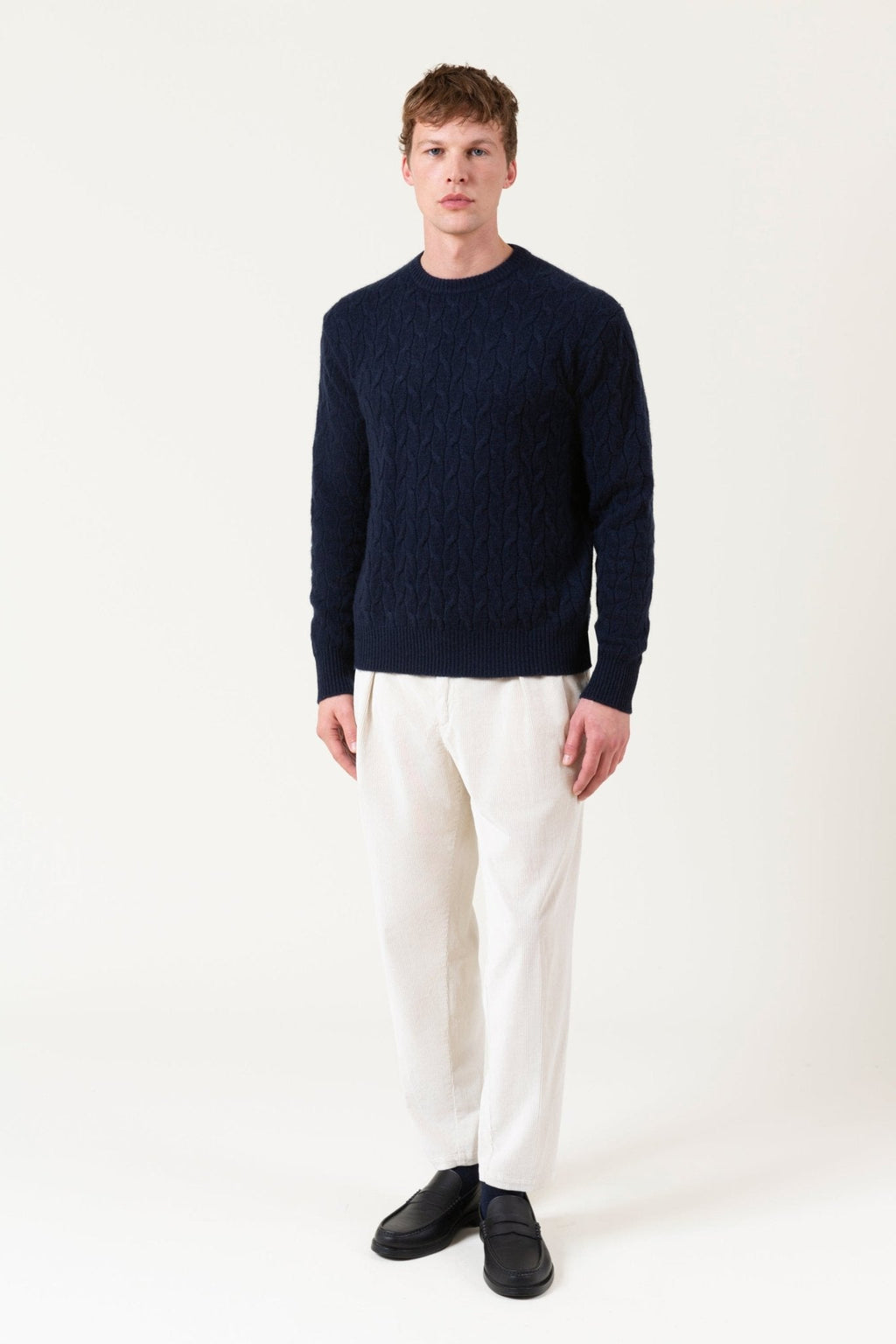 Maglia Fonda In Lana E Cashmere