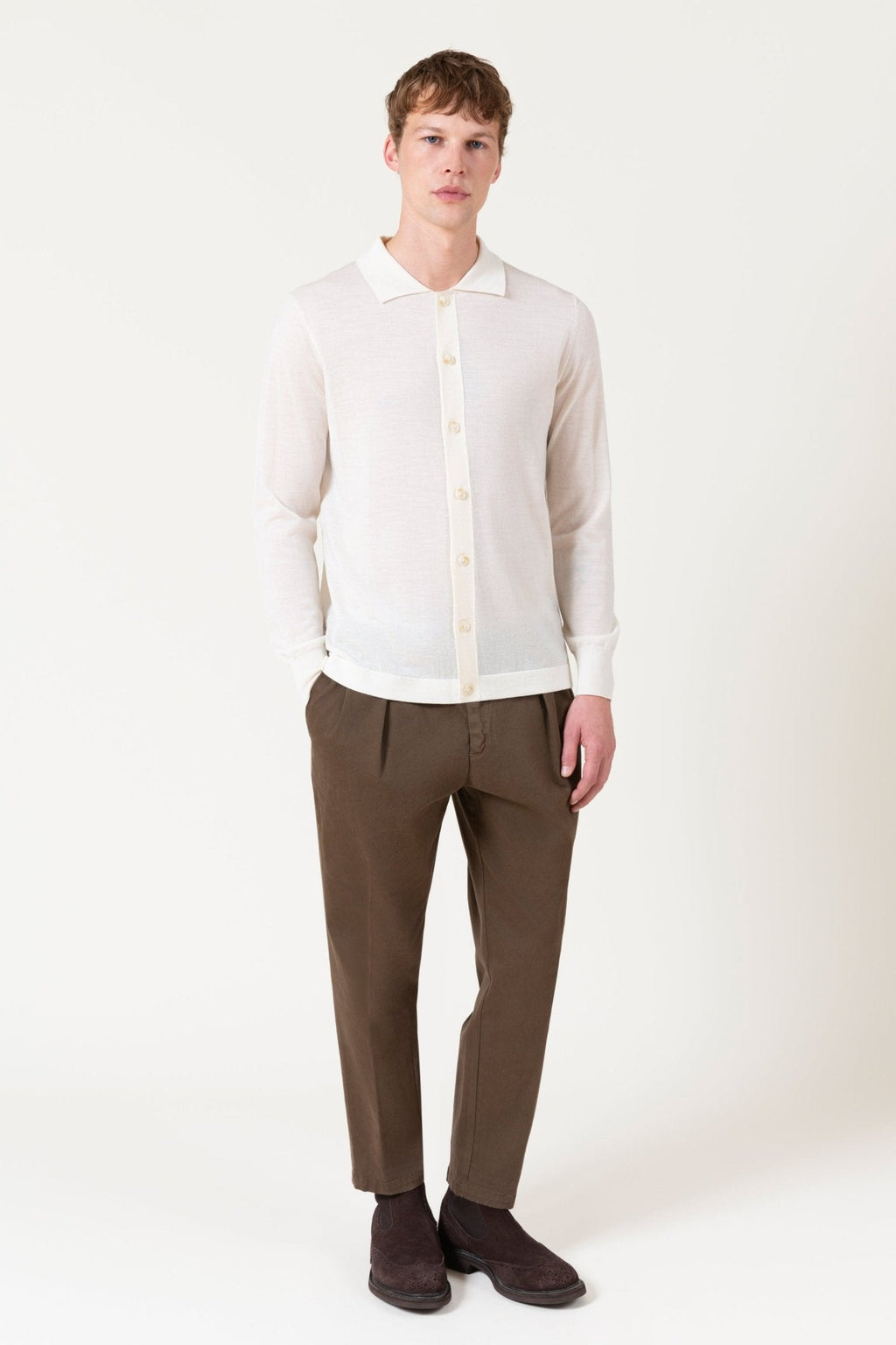 Cardigan Freeman In Lana Merino