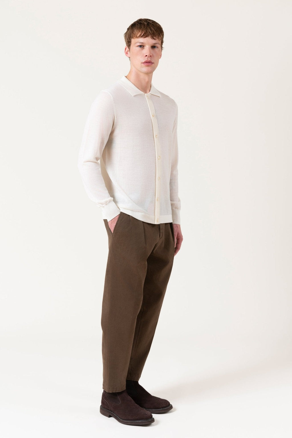 Cardigan Freeman In Lana Merino