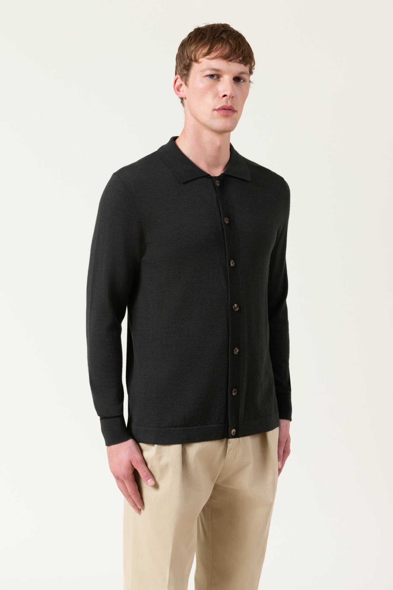 Cardigan Freeman In Lana Merino