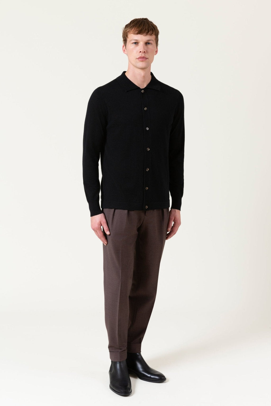 Cardigan Freeman In Lana Merino