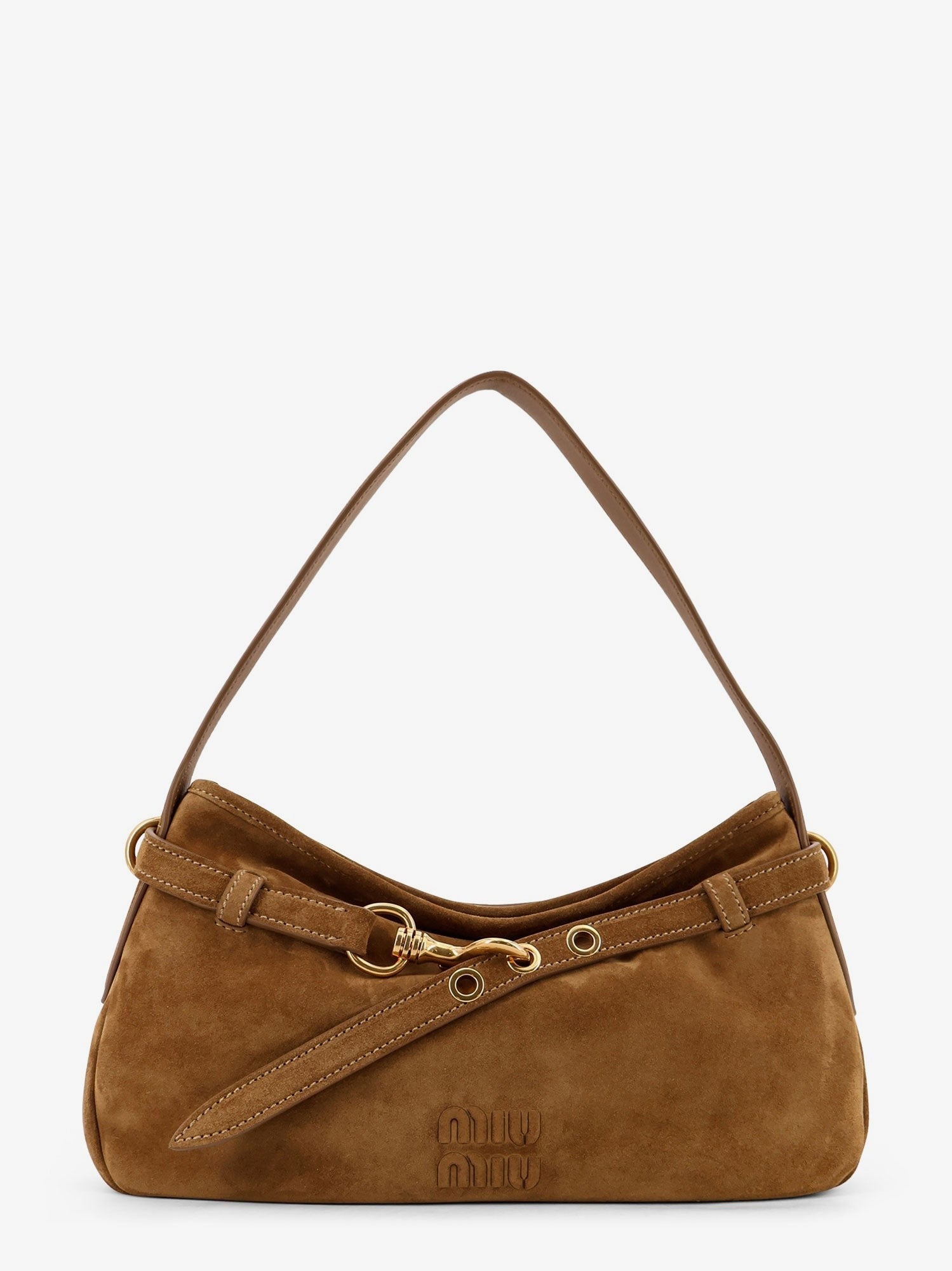 Miu Miu Aventure suede shoulder bag