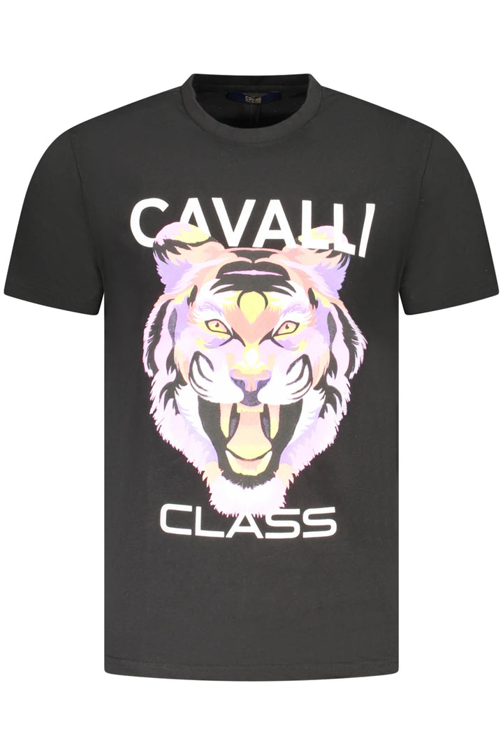CAVALLI CLASS SHORT SLEEVE T-SHIRT MEN BLACK