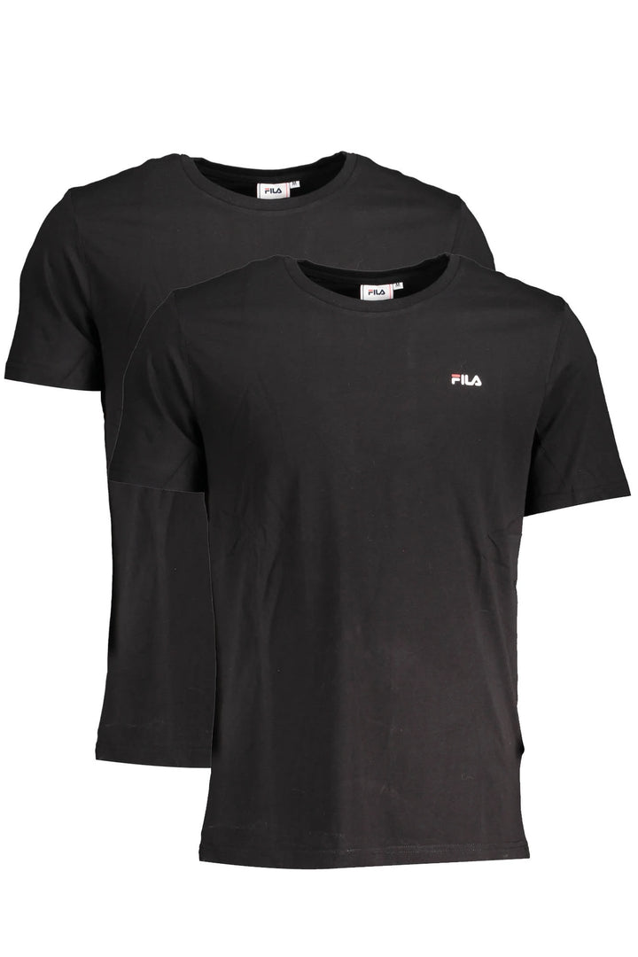 FILA BLACK MAN SHORT SLEEVE T-SHIRT