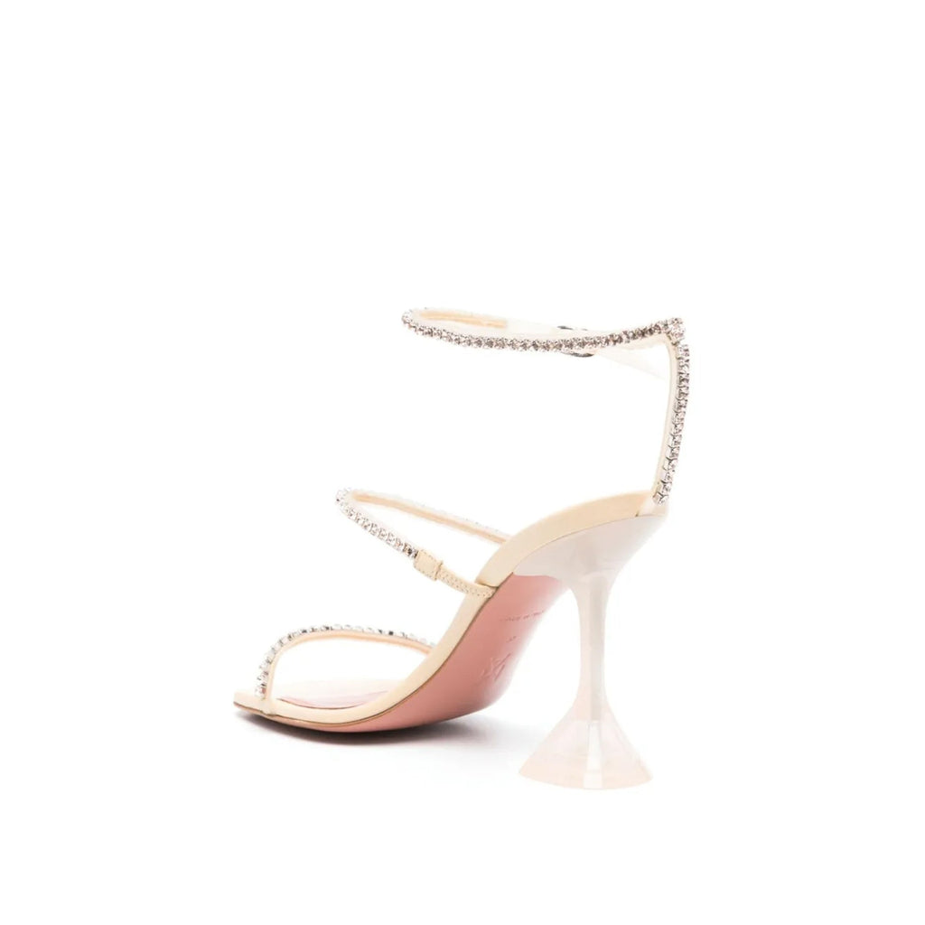 Amina Muaddi Gilda 105mm Sandals - WOMEN SHOES - AMINA MUADDI - Tluxy New